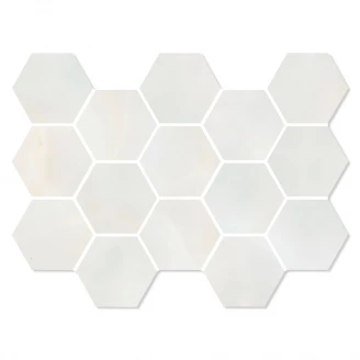 Mosaik Klinker Selene Ljusgrå Polerad Rak 33x23 cm
